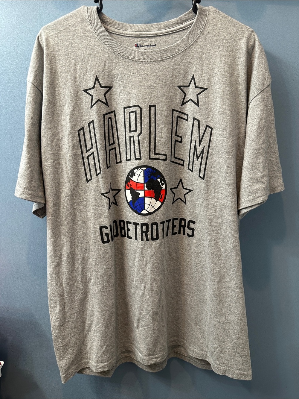 Champion Harlem Globetrotters graphic tee retro globe size XL
